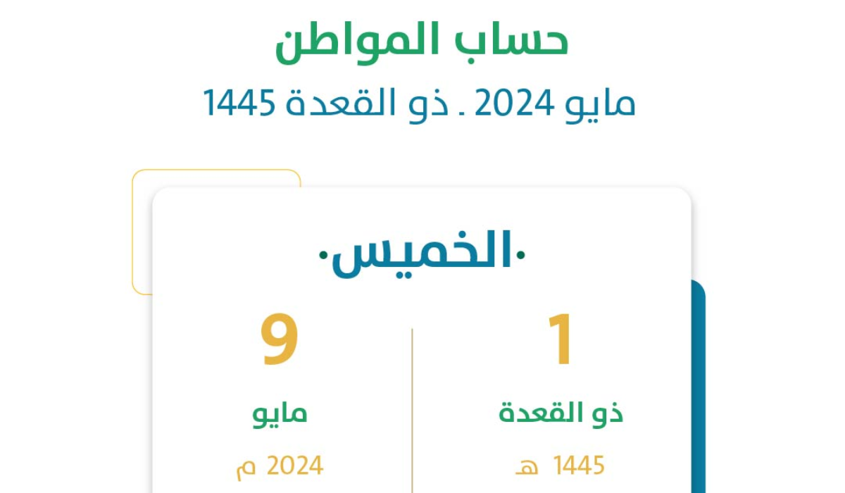 موعد صرف حساب المواطن